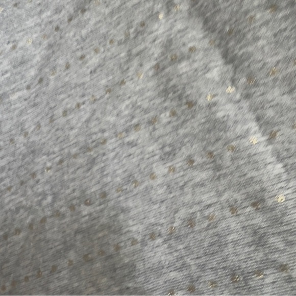 Tahari Baby Girls Size 24 Months Gray Short Sleeve Tunic Dress  with Gold Dots - Picture 6 of 7